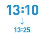 13:10→13:25