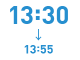 13:30→13:55