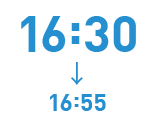 16:30→16:55